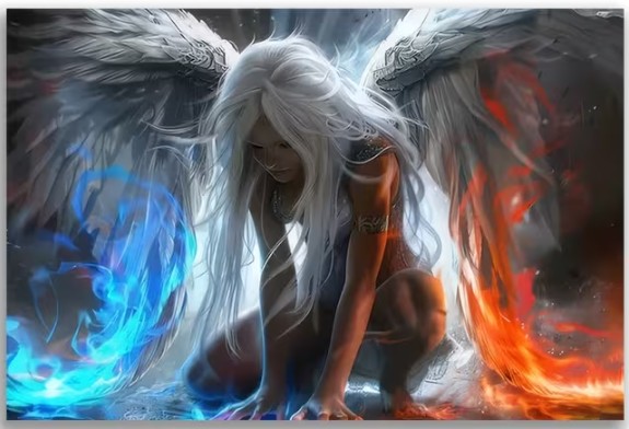 Canvas Painting Unframed Angel